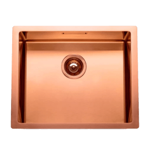 CUBA ESCOVADA RODI - BOX LUX 50 COPPER COBRE C/ VÁLVULA CESTA-08N1AG10623A0C